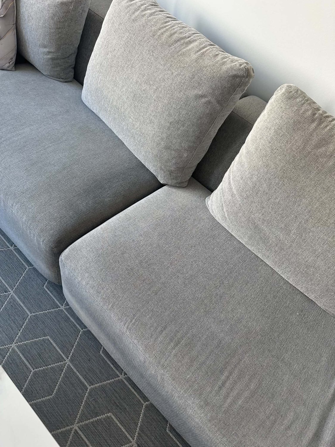 Sofa efter rens – ren og som ny